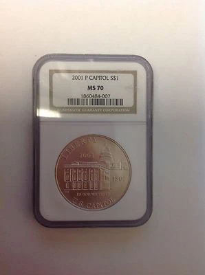 2001 P Capitol S$1 MS 70 NGC - Image 1 of 4