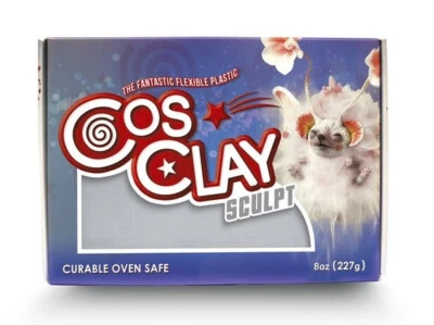 M01253 MOREZMORE Cosclay Sculpt SOFT GREY 8 oz Flexible Polymer Clay - Image 1 of 3