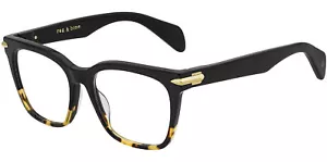 Rag & Bone Women's Black Square Eyeglass Frame w/ Unique Hinges RNB3015 0807 17 - Picture 1 of 3