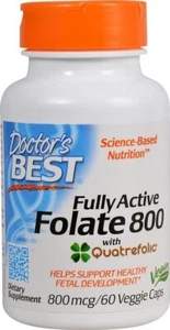 DOCTOR'S BEST, FULLY ACTIVE FOLATE Folat 800mg 60 Veg. Kapseln SUPER PREIS - Bild 1 von 2
