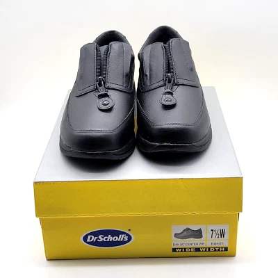 DrScholl's Womens Comfort Oxford Shoe 7.5 Wide E4H-01 Top Center Zip NIB - Image 1 of 4