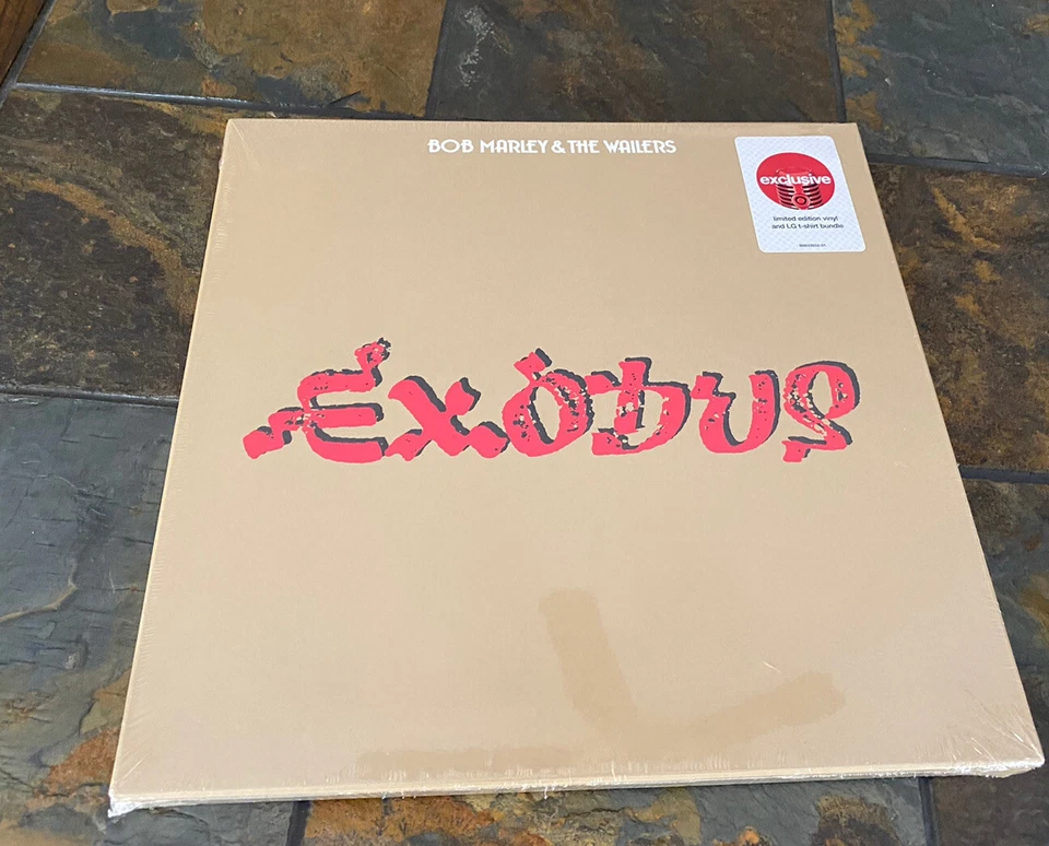 Bob Marley & The Wailers ‎Exodus Exclusive Limited Black Vinyl w/ Large T Shirt - Image 1 of 4