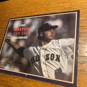 Vintage 1989 Boston Red Sox Kalender Miller Beer Kiss 108FM Roger Clemens Cover - Bild 1 von 7