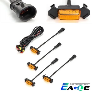For 2016-2022 Toyota Tacoma 4PCS LED Grill Light Kit TRD PRO Grille Amber Light - Picture 1 of 5