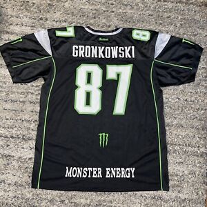 RIDELL Monster Energy Drink Rob Gronkowski Promo Jersey Stitched Men's XXL Rare
