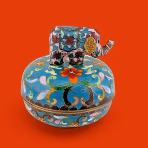 Caja de Música Cloisonne Procesión Elefante Ardleigh Elliott De Colección Firmada Obras B6 - Imagen 1 de 6