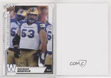 2020 Upper Deck CFL Blank Back Patrick Neufeld #67