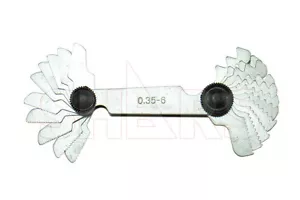Medidor de paso de tornillo métrico Shars 0,35 - 6 mm ¡22 hojas internas externas!\ - Imagen 1 de 3