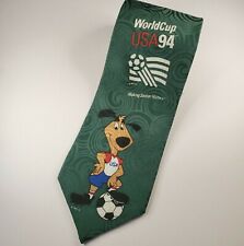 VTG World Cup USA 1994 Soccer Dog 100% SILK  4" W Official Tie 94'