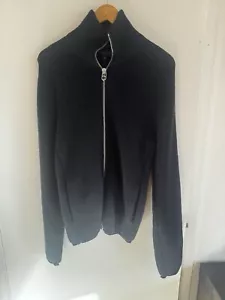 Rag Bone Andre Zip Through Sweater sz S Navy - Picture 1 of 5