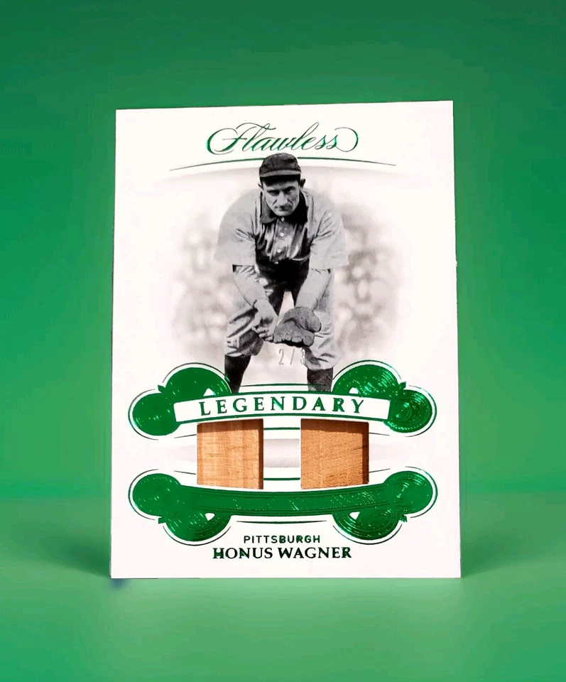 Panini Honus Wagner 2019 reliquias dobles impecables raras 2 de 3 materiales legendarios   Foto 1 de 4