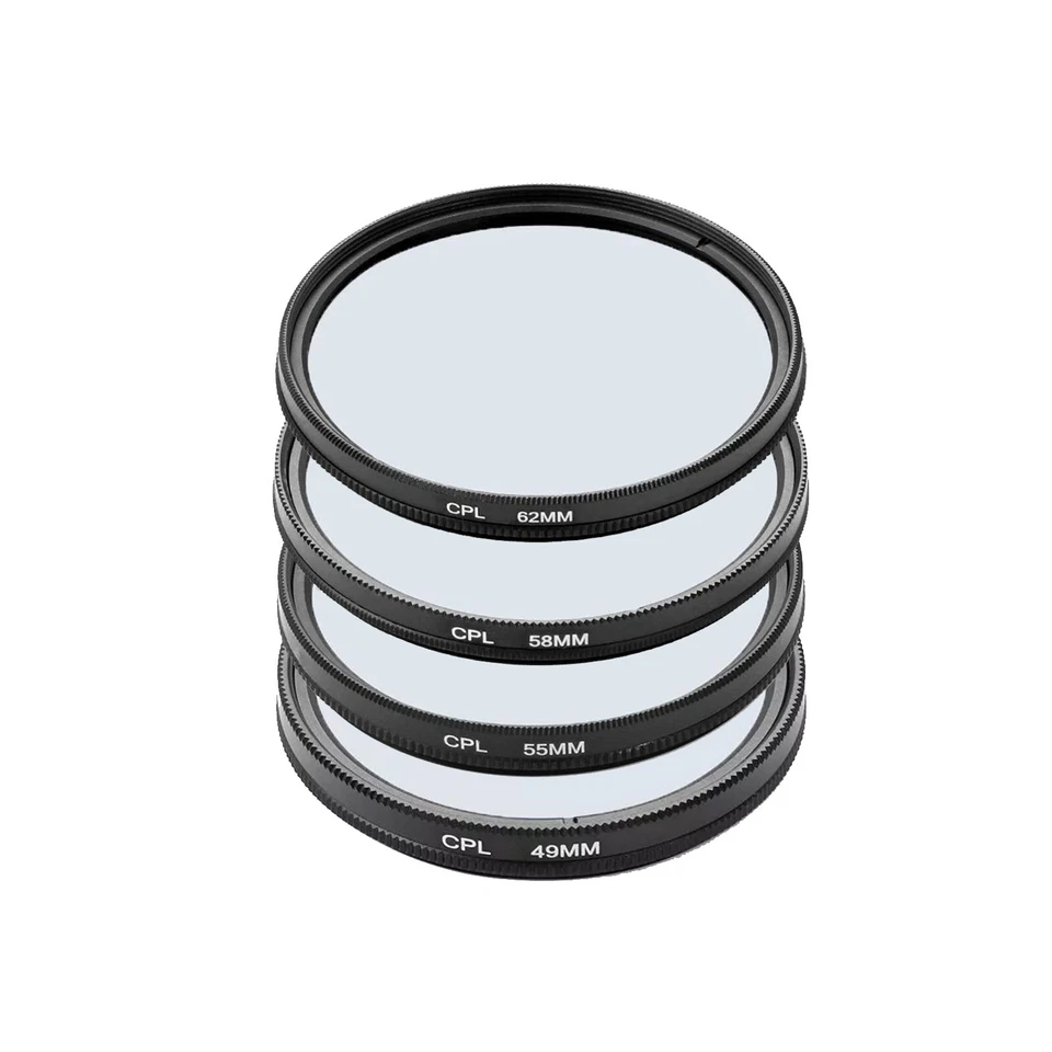 46/55/58/62mm CPL Polarizing Lens Filter for Canon, Nikon, Sony DSLR Cameras - Image 1 of 4