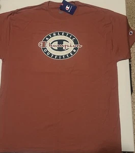 Champion Mens T Shirt Graphic Copper Brown 2XL Champion Athletic Outfitter NWT - Picture 1 of 5