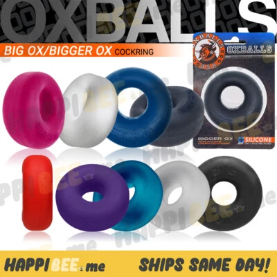 Oxballs Big OX Cock Ring🍯Male TPR + Silicone Ball Stretcher Penis Sack Sling - Image 1 of 4