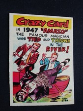 1961 Topps Crazy Card # 18 In 1947 "Amazo" the Famous Magician... (EX)