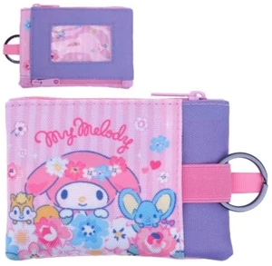 My Melody Bolsa de 2 cremalleras Tarjeta de identificación Tarjeta de identificación Insignia Portalicencia Estuche Cartera Bolsa - Imagen 1 de 8