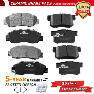 Front & Rear Ceramic Brake Pads for Acura Legend RL Honda Odyssey Isuzu Oasis - Image 1 of 4