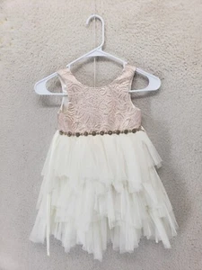 Couture Princess Women Dress 4 Pink 100% Polyester Sleeveless Tulle Party Gown - Picture 1 of 17