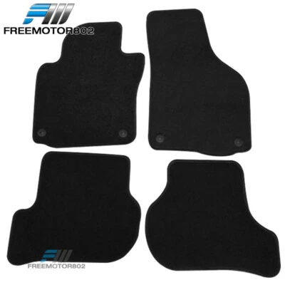 Alfombrillas delanteras traseras de nailon Fit 06-09 Volkswagen Golf Rabbit GTI 4 piezas Foto 1 de 4