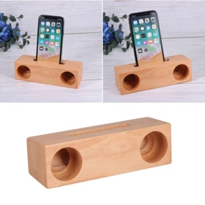 Soporte de base para teléfono Soporte universal para teléfono Soporte de madera para teléfono móvil - Imagen 1 de 12