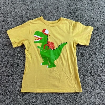 Place Shirt Boys Small Yellow Dinosaur Tyrannosaurus Rex T Rex Short Sleeve Kids - Image 1 of 4