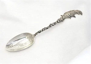 Providence Rhode Island Sterlingsilber Souvenir Löffel RI Antik 5 1/4" L - Bild 1 von 6