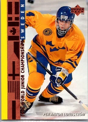 1995-96 Upper Deck Hockey - #562 Per Anton Lundstrom World Junior Championship  - Image 1 of 2