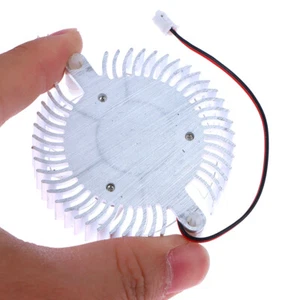 55mm Aluminum Heatsink And 12V Fan Combination Radiator Round Cooler Silent F&q& - Afbeelding 1 van 12