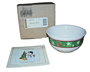 Longaberger Snowflake Christmas Holiday Dip Candy Dessert Bowl - Picture 1 of 2