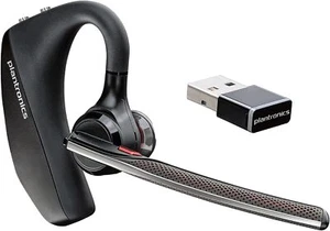 Système casque Bluetooth Plantronics Poly Voyager 5200 UC avec adaptateur USB Type A - Photo 1 sur 5