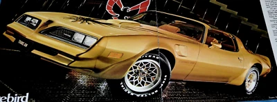 1978 Pontiac Firebird Trans Am Gold Edition оригинальная рекламная реклама дилера 78 - Изображение 1 из 3