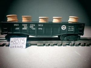 Vintage O Scale Lionel Train Pennsylvania Railroad 347000 Gondola WITH 5 BARRELS - Picture 1 of 9