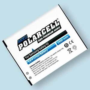 PolarCell Batterie pour Samsung GT-19300 GT-19301 GT-19305 2400mAh Li-Ion - Zdjęcie 1 z 6