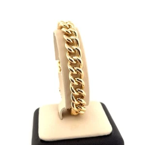 Curb Link 18K Yellow Gold Solid 74 Grams 7.5” Bracelet - Picture 1 of 9
