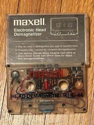 Desmagnetizador de cabeza Maxell HE-44 - vintage (sin probar) Foto 1 de 2