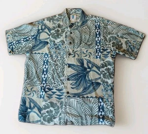 Camisa Tropical Aloha Hawaiana Botón Multipatrón KAHALA Hombres - Talla Grande - Imagen 1 de 6