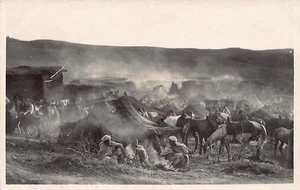 Maroc - Guerre du Rif - Camp des Goumiers - Colonne de 1923 - CARTE PHOTO - Ed. - Picture 1 of 2