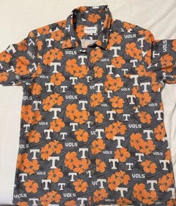 Tellum and Chop Mens Tennessee Volunteers Hawaiian Button Down Short Sleeve - XL - Picture 1 of 6
