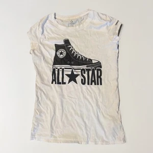 Camiseta deportiva Converse All Star Girls manga grande blanca de caña alta - Imagen 1 de 6