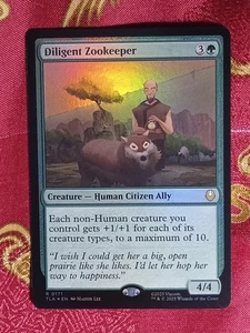 FOIL DILIGENT ZOOKEEPER Avatar: The Last Airbender Magic The Gathering MTG Card - Picture 1 of 1