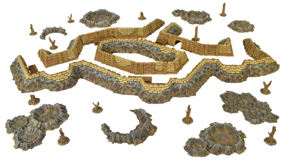 Juego de construcción de guerra - The Trench - Wargames en miniatura - Warhammer 40k/AoS Foto 1 de 4