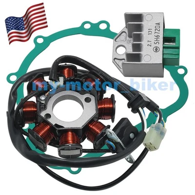 Bobina de estator + regulador rectificador + junta para Kawasaki KLX140L 08-23/ KLX140G 17-23 Foto 1 de 4