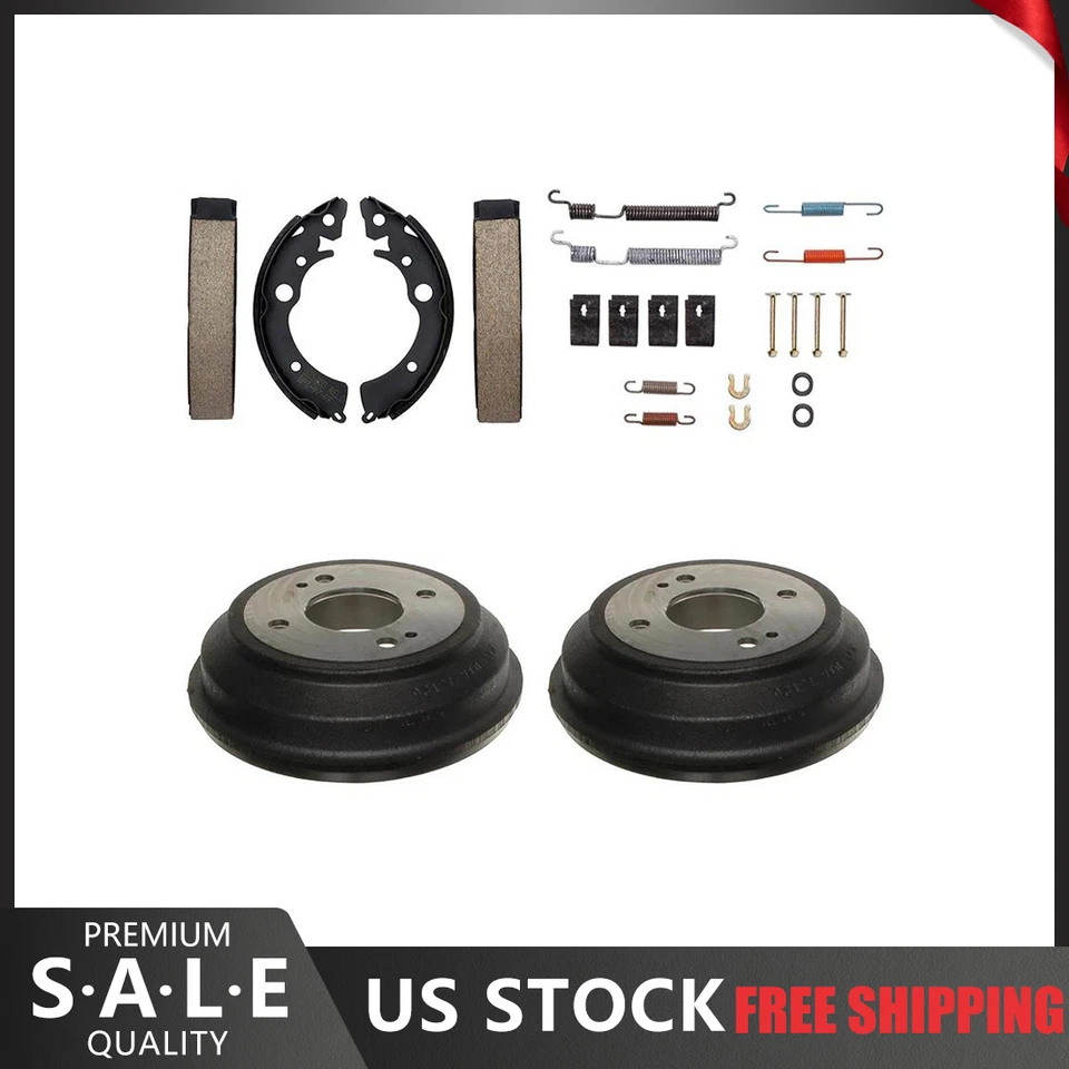 Kit de herrajes de tambores de freno y zapatas de freno trasero para Honda Civic Raybestos 1992 Foto 1 de 4