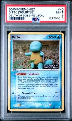 PSA 9 Ditto (Squirtle) Delta Species Stamped Reverse Holo Pokemon Card #40 Mint - Image 1 of 3