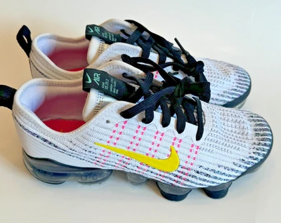 Nike Air Vapormax Flyknit 3 Zapatos para Correr Blanco Rosa Juvenil Talla 4Y BQ5238-102 Foto 1 de 4