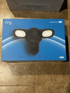 NEW! Ring-Floodlight Cam Wired Pro Outdoor Wi-Fi 1080p Surveillance Camera-Black - Picture 1 of 2