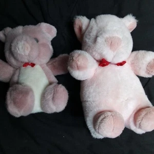 Vintage 80er Jahre Gund Schwein Plüschtiere (2) - Bild 1 von 8