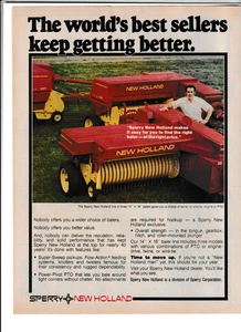 Original 1981 Sperry New Holland Heuballenpresse Magazin Anzeige "The World's Best..." - Bild 1 von 1