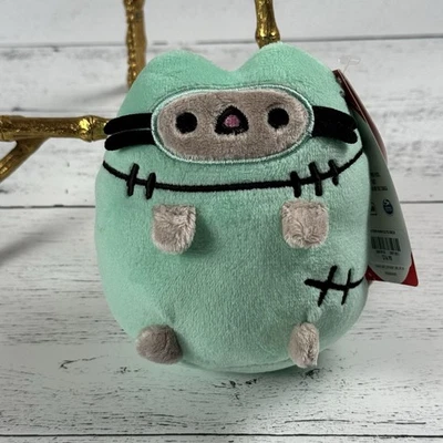 Pusheen Halloween Cat Kitty Frankenstein 5 Inch Soft Plush New - Image 1 of 4