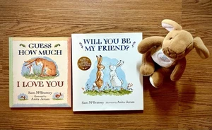 Guess How Much I Love You - Book Lot Of 2 & Plush - Picture 1 of 8